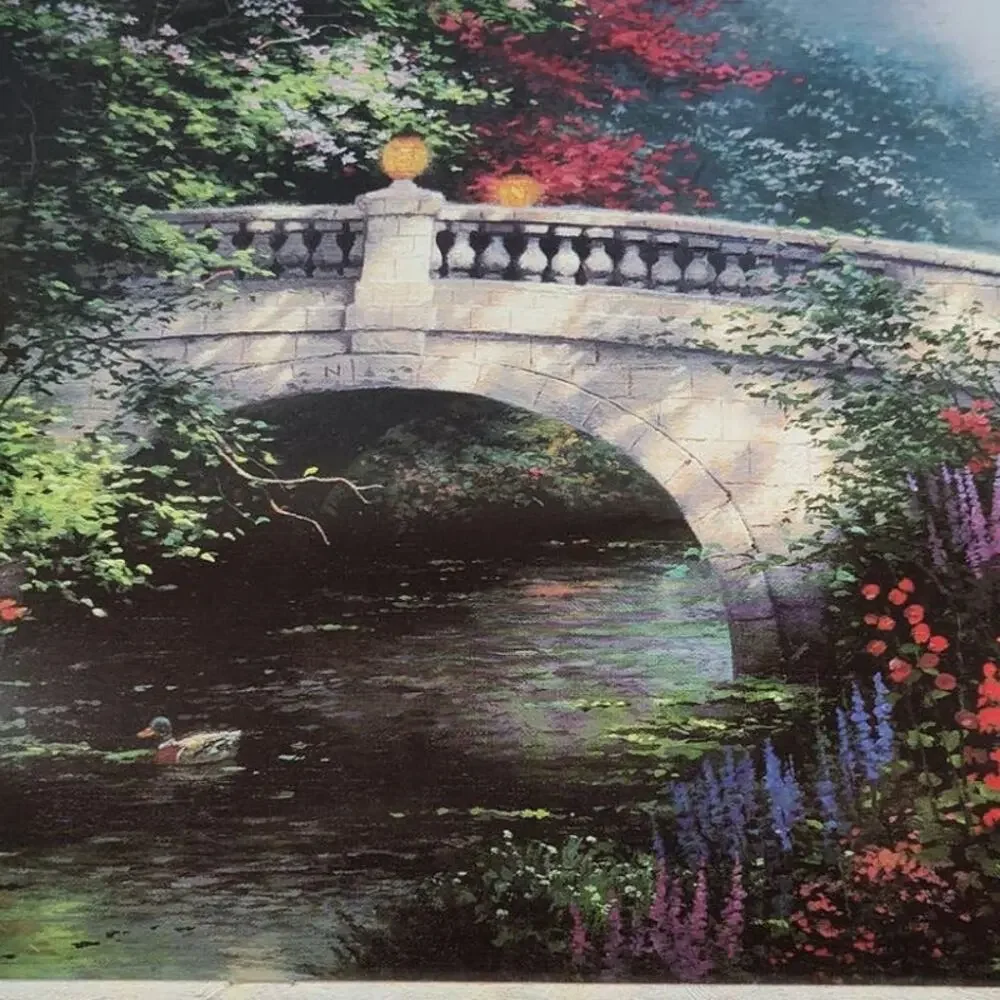 Thomas Kinkade Cottages & Country Places Paintings Calendar 1994 Frameable Art